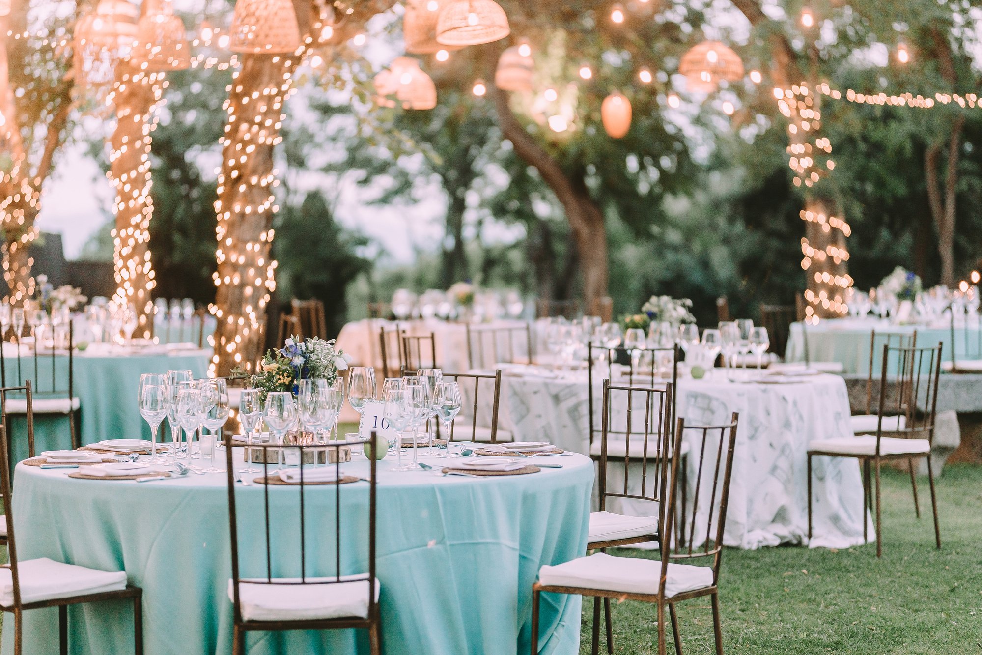 Outdoor Wedding Reception